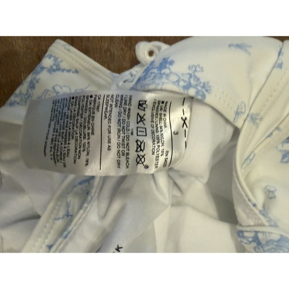 Janie and Jack Disney Alice in Wonderland swimsuit with scalloped eyelet trim 3T - Picture 8 of 8